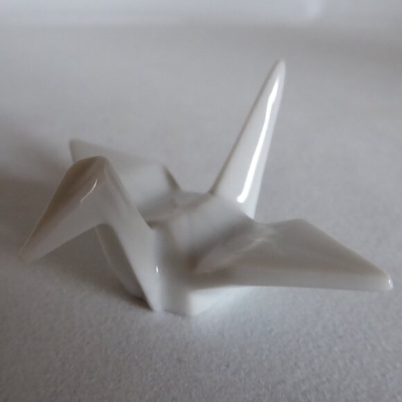 JAPANESE PORCELAIN ORIGAMI CRANE CHOPSTICK RESTS HOLDER STAND (NEW) SET OF 5 - Picture 8 of 11